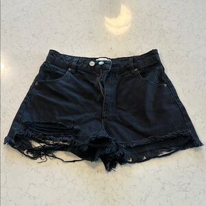 ROLLA’S Black Denim Shorts SZ 28